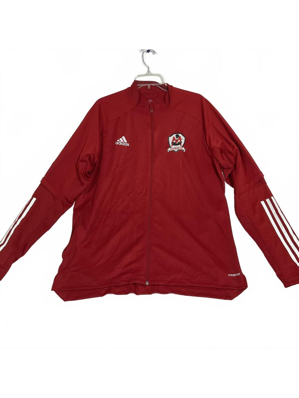Adidas Mambas FC Red Full-Zip Athletic Jacket XL b34